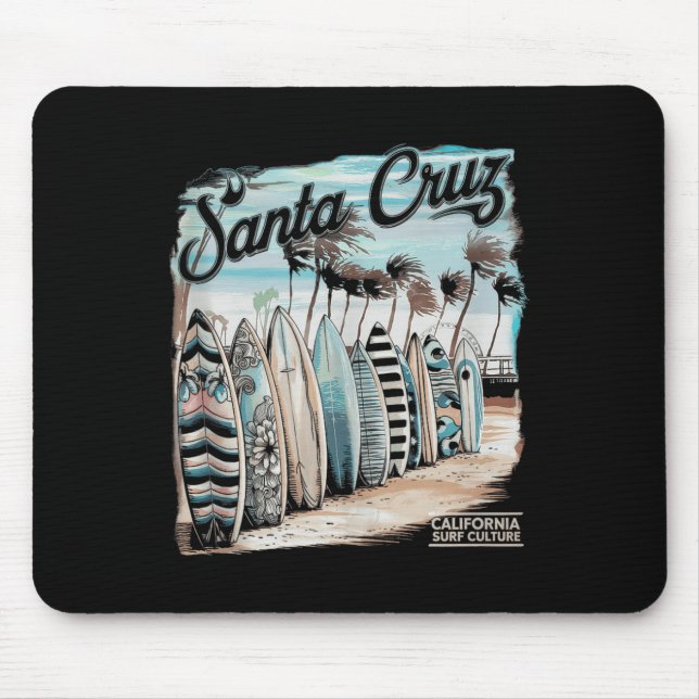 Santa Cruz Men Women California Retro Sunset Vinta Mouse Mat (Front)