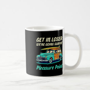 Santa Cruz Pleasure Point Surf City Women Vintage Coffee Mug