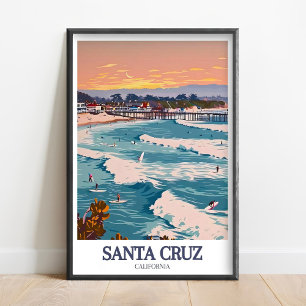 Santa Cruz Poster - Santa Cruz Art - Santa Cruz Pr