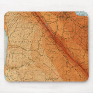 Santa Cruz quadrangle showing intensity, faults Mouse Mat