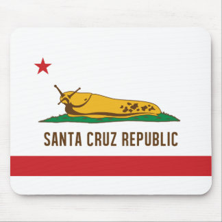 Santa Cruz Republic Banana Slug Flag Mouse Mat