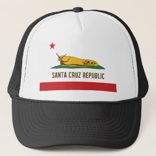Santa Cruz Republic Banana Slug Flag Trucker Hat