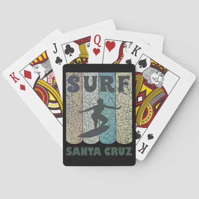 Santa Cruz Retro Surf    Playing Cards (Back)