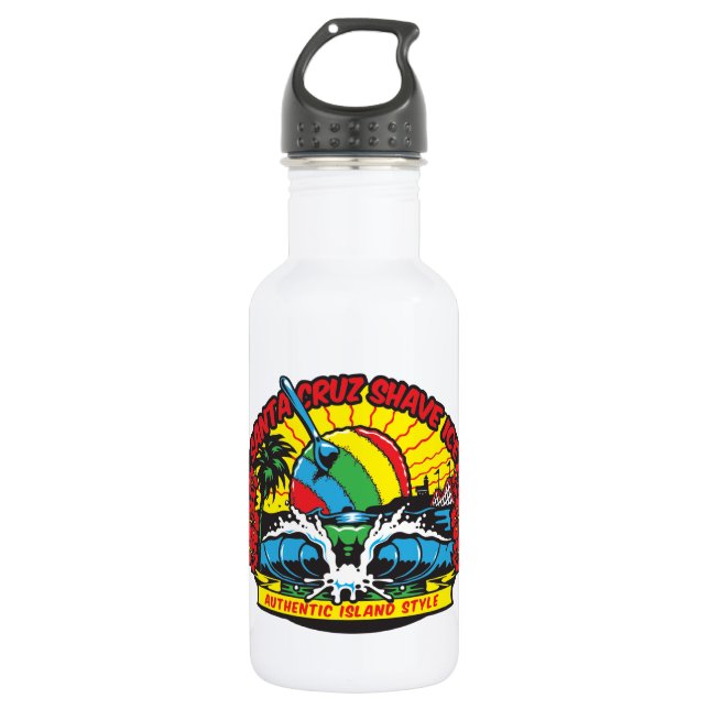 Santa Cruz Shave Ice Logo 532 Ml Water Bottle (Front)