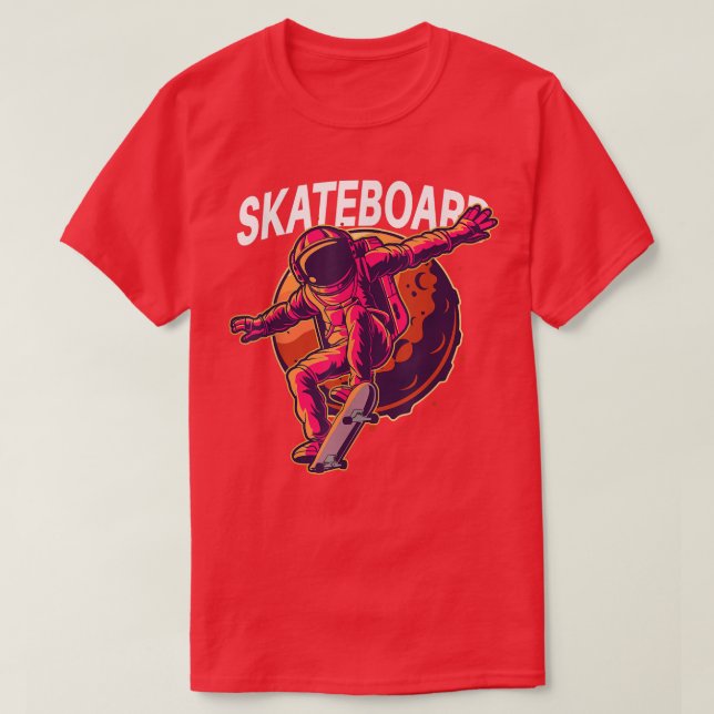 Santa Cruz Skateboard Space Skateboarding Astronau T-Shirt (Design Front)