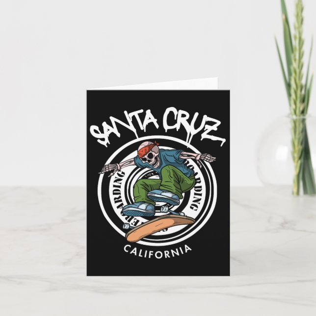 Santa Cruz Skater Laid Back California Skeleton Sk Card (Front)