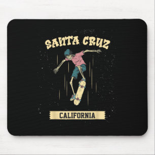 Santa Cruz Skeleton Surfing And Skateboarding Mouse Mat