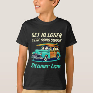 Santa Cruz Steamer Lane Surf City Women Men Vintag T-Shirt