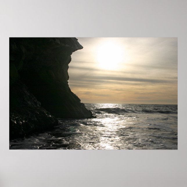 Santa Cruz sunset Poster (Front)