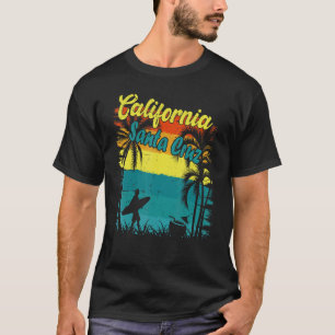 Santa Cruz Vintage Beach Surf Retro Sunset Family  T-Shirt