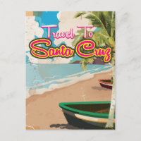 Santa Cruz Vintage vacation Poster