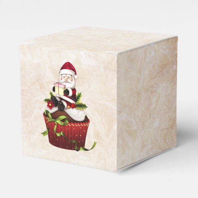 Santa Cupcake Gift Box (Front Side)