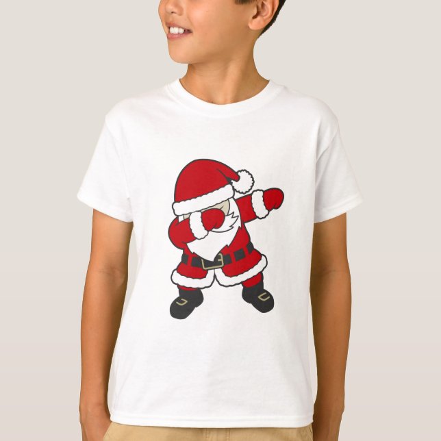 Santa Dabbing T-shirt Christmas Xmas Funny Dab (Front)