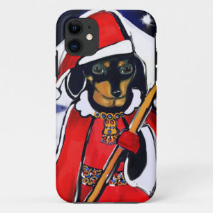 SANTA DACHSHUND iPhone 11 CASE