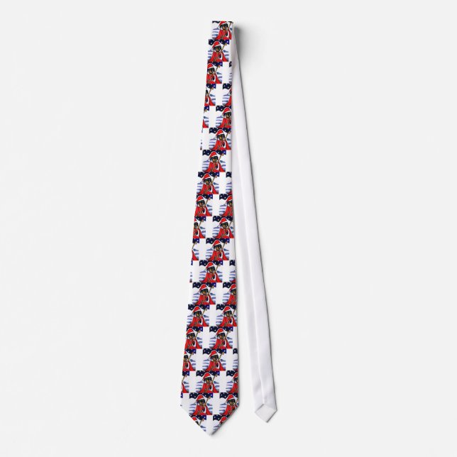 SANTA DACHSHUND TIE (Front)