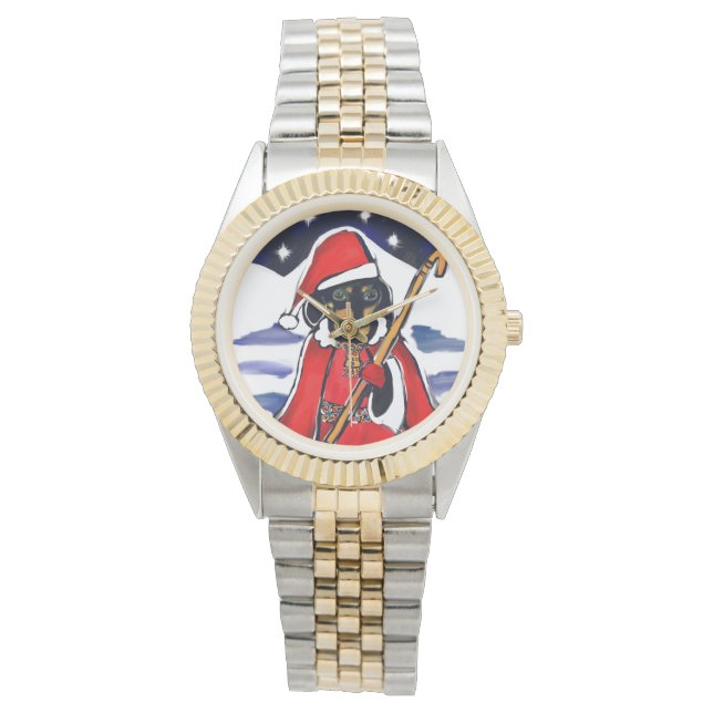 SANTA DACHSHUND  WATCH (Front)