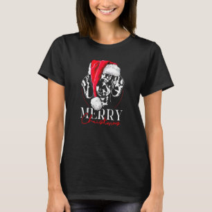 Santa Dachshund Wiener Merry Christmas Dog Mum T-Shirt