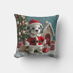 Santa Dalmatian Cushion