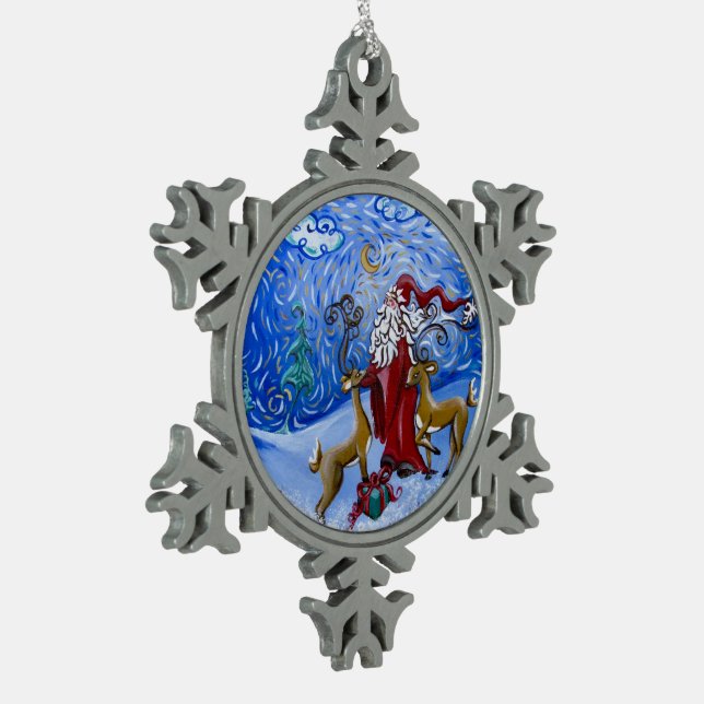 "Santa, Dear" Ornament (Left)