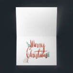 Santa Delivering Armload of Books Card<br><div class="desc">Merry Christmas! Santa delivering an armload of books.</div>