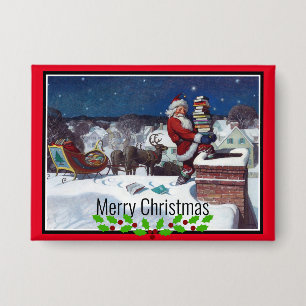 Santa Delivering Books at Christmas