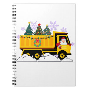 Santa Delivering Christmas Trees  Notebook