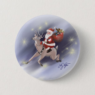 Santa Delivers Button