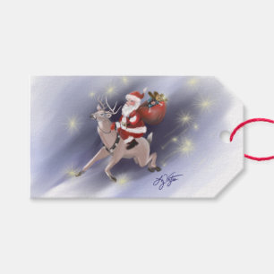 Santa Delivers Gift Tags
