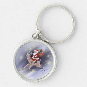 Santa Delivers Key Chain