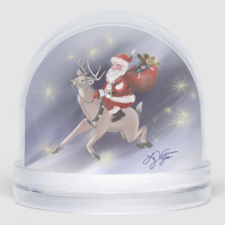 Santa Delivers Snowglobe