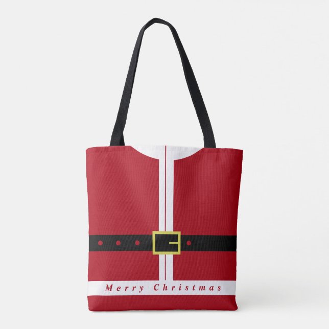 Santa Design Christmas Tote Bag (Back)