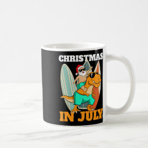 Santa Dinosaur Mid Year Xmas Party Beach Christmas Coffee Mug