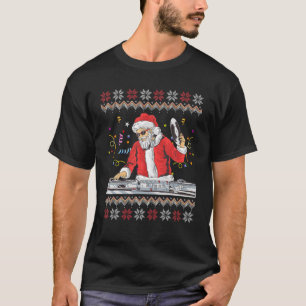 Santa DJ Music Lover Merry Christmas Xmas Party Te T-Shirt
