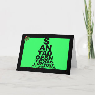 Santa doesn't exist holiday card