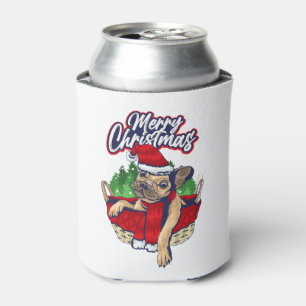 Santa Dog Christmas Puppy Santa Paws Merry Dogmas Can Cooler
