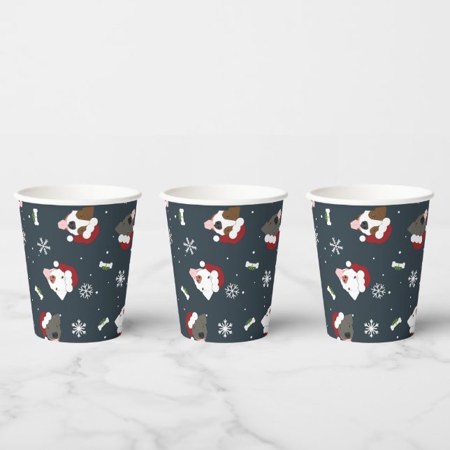 Santa Dogs Paper Cups (Multi)