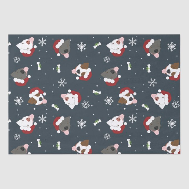Santa Dogs Tissue Paper (Front)