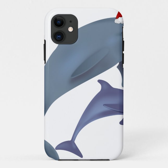 santa dolphins Case-Mate iPhone case (Back)