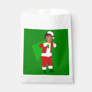santa donald trump funny christmas  favour bags