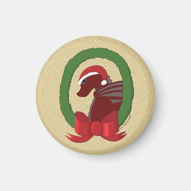 Santa Dragon Magnet (Front)