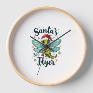 Santa Dragonfly Clock