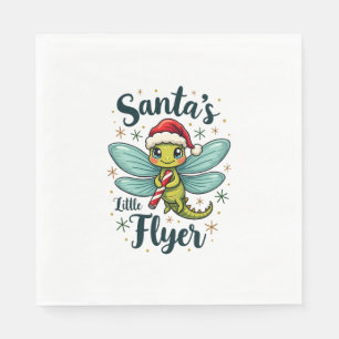 Santa Dragonfly Napkin