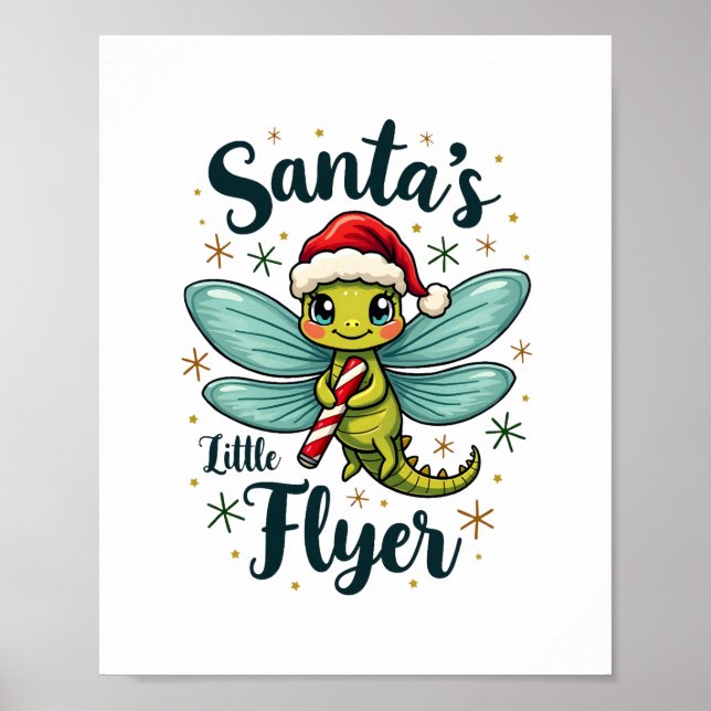Santa Dragonfly Poster (Front)