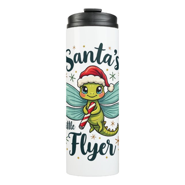 Santa Dragonfly Thermal Tumbler (Front)
