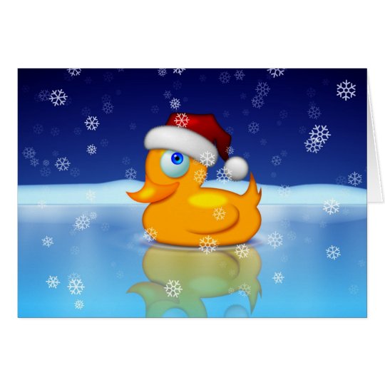 Santa Duck Card