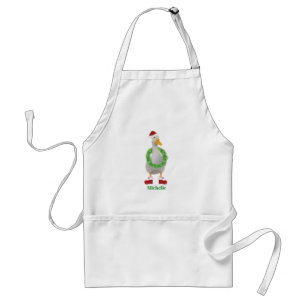 Santa Duck Personalised Adult Apron