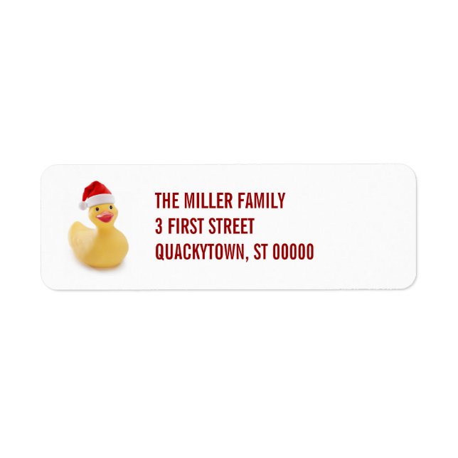 Santa Ducky Kitsch Label (Front)