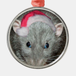 Santa Dumbo rat Christmas Metal Tree Decoration