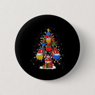 Santa Elf Disc Golf Byll Tools Xmas Tree Men Playe 6 Cm Round Badge