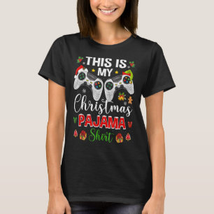 Santa Elf Gamer Video Game Games This Is My Christ T-Shirt